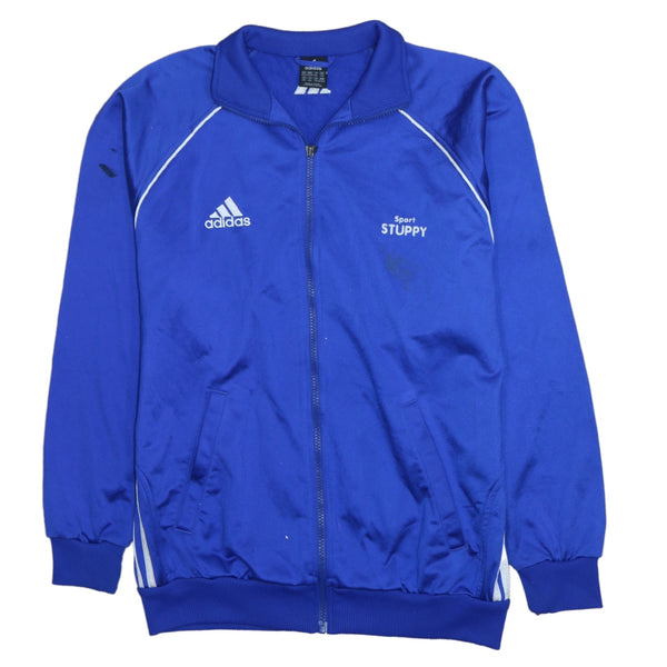 Adidas Vintage 90's Blue Lightweight Zip-Up Sweatshirt XLarge