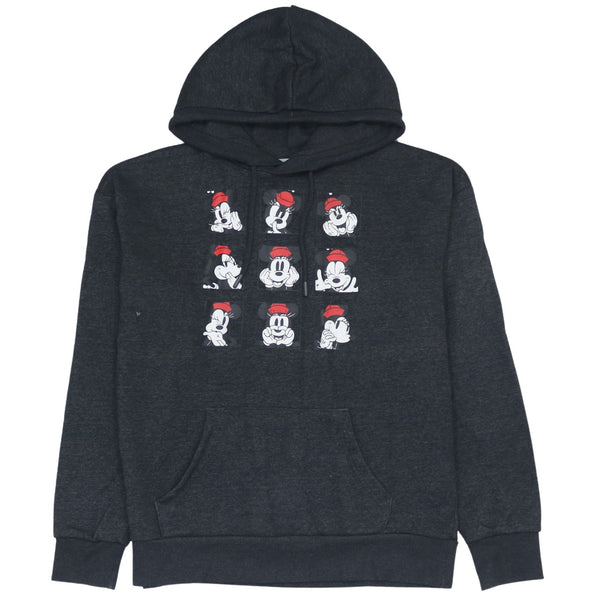 Vintage Disney 90's Black Mickey Mouse Hoodie Pullover XSmall Cotton