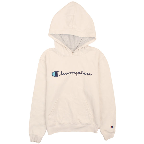 Champion 90's Vintage Beige Cream Pullover Hoodie Women's Large