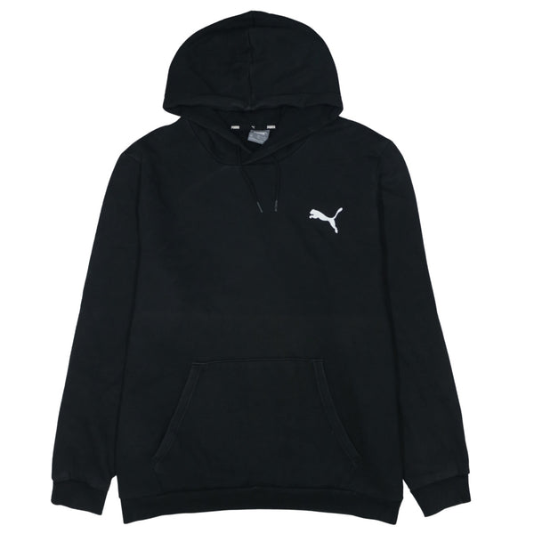 Puma Vintage 90's Black Drawstring Pullover Hoodie XXLarge 2XL Men's