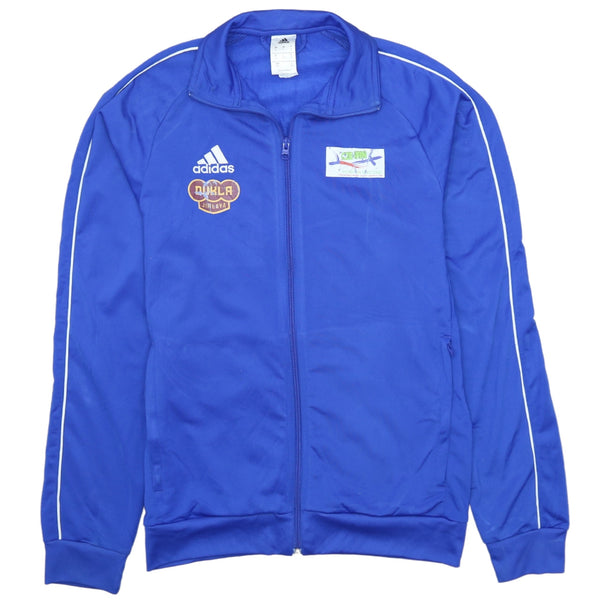 Adidas Vintage 90's Blue Full Zip Sweatshirt Men's Small