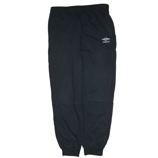 Umbro 90's Vintage Black Men's Joggers / Sweatpants Rib Cuff Size 34