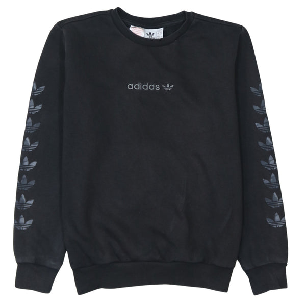 Adidas 90's Lightweight Crew Neck Sweatshirt Large Black