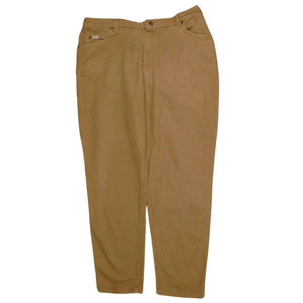 Lee 90's Baggy Straight Leg Men's Trousers Size 40 Tan Brown Pants