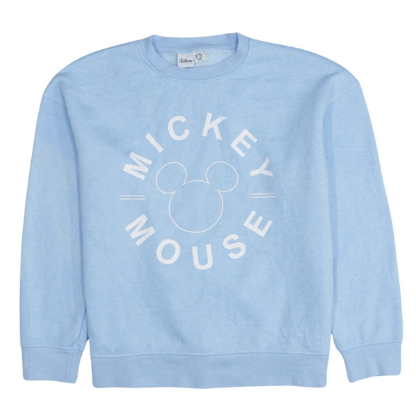 Vintage 90's Disney Mickey Mouse Crew Neck Sweatshirt Blue Small