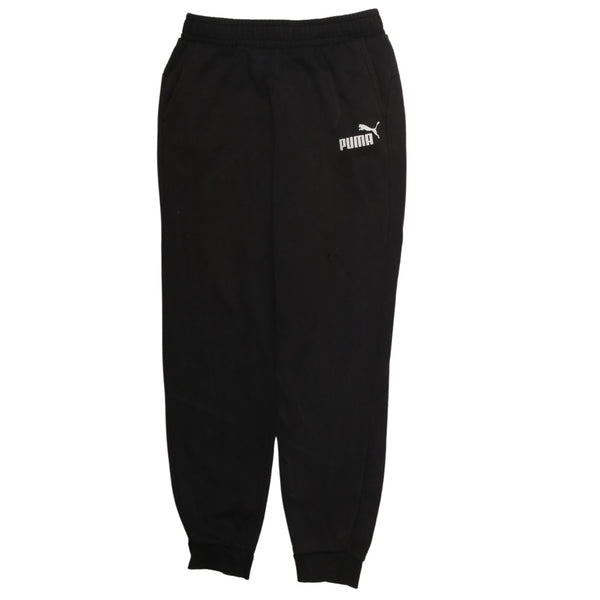 Puma 90's Vintage Women's Joggers Large Black Elastic Waist Drawstrings