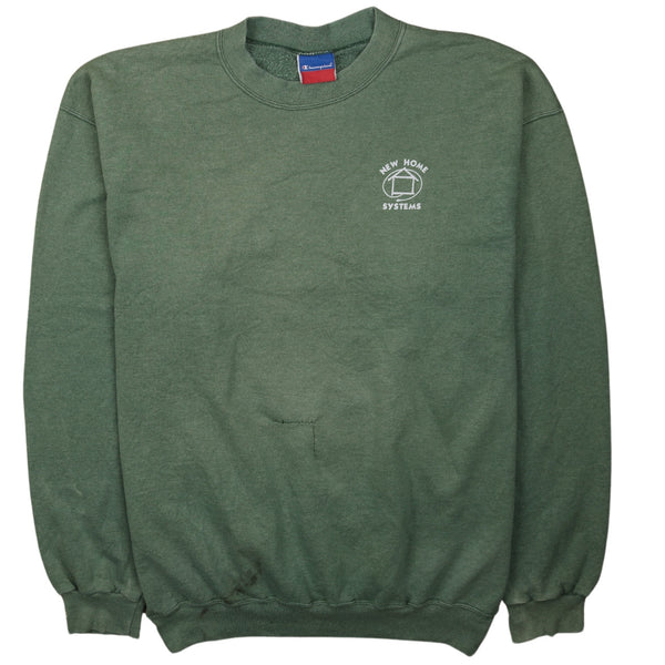Champion Vintage 90's Green Heavyweight Crew Neck Sweatshirt XLarge