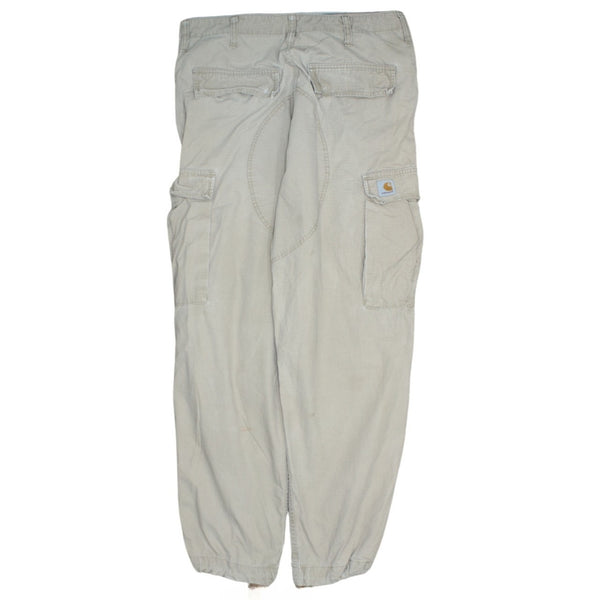 Carhartt 90's Beige Cream Cargo Joggers Sweatpants Men's Size 36