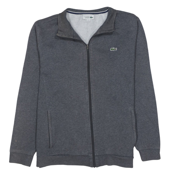 Lacoste 90's Lightweight Full Zip Up Sweatshirt XXLarge (2XL) Grey