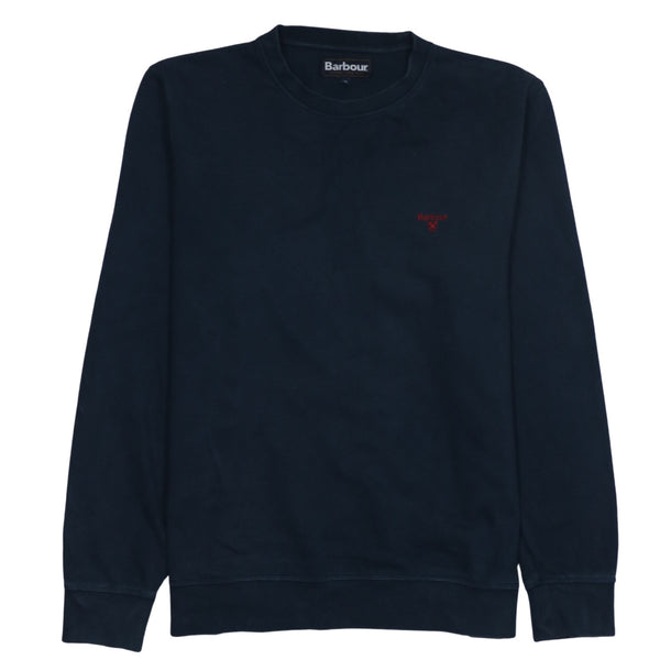 Barbour 90's Lightweight Crew Neck Sweatshirt XLarge Navy Blue