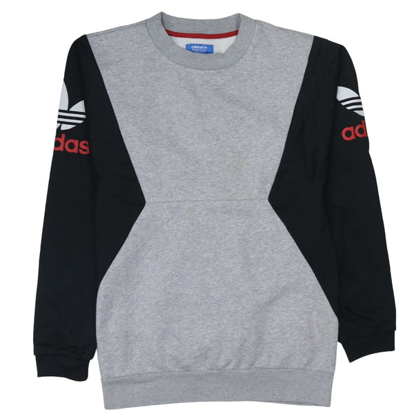 Adidas 90's Lightweight Crew Neck Sweatshirt Medium Grey