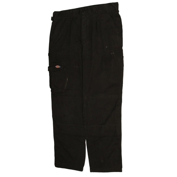 Dickies 90's Vintage Black Straight Leg Baggy Trousers - Men's Size 36