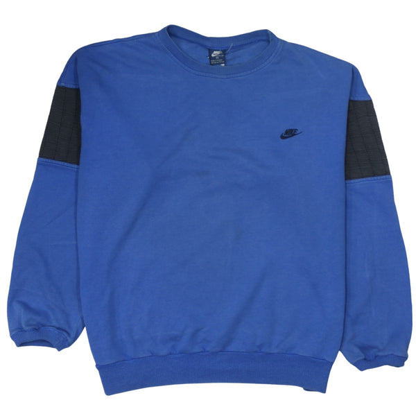 Nike 90's Swoosh Crew Neck Sweatshirt XXLarge (2XL) Blue