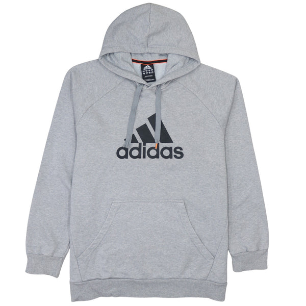 Adidas Vintage 90's Grey Spellout Pullover Hoodie Small Cotton