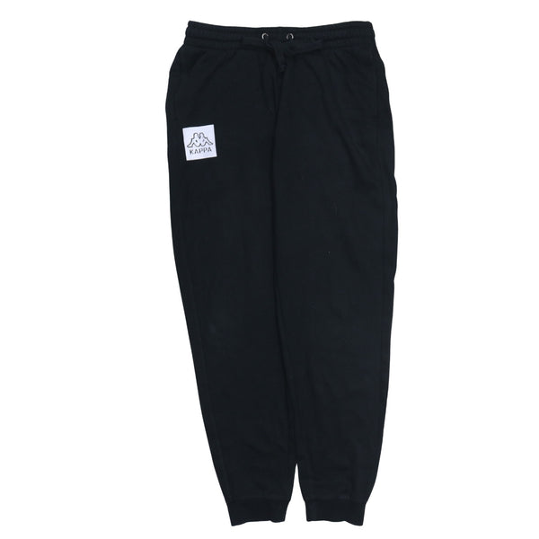 Kappa 90's Rib Cuff Casual Joggers / Sweatpants Large Black