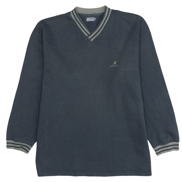 Lee 90's Vintage Lightweight V Neck Grey Sweatshirt Men's Large