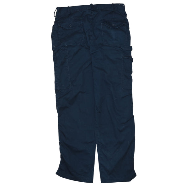 Dickies 90's Vintage Navy Blue Lightwash Baggy Straight Leg Pants 34
