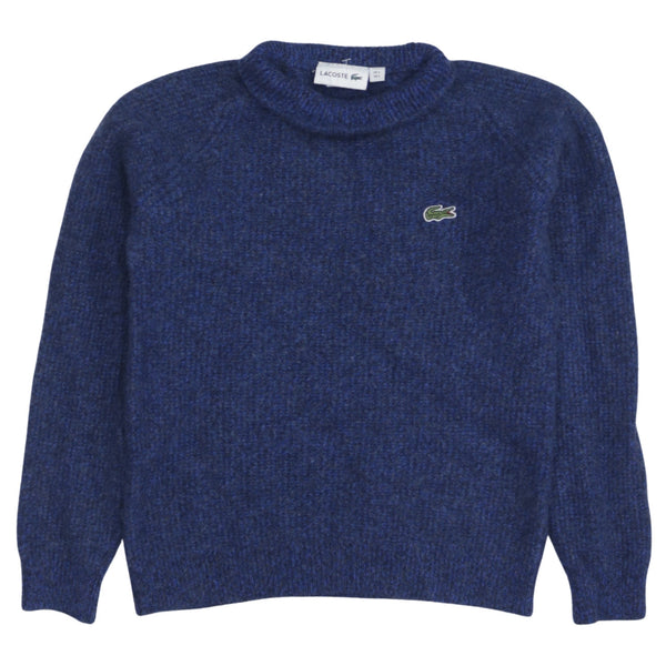 Lacoste 90's Lightweight Turtle Neck Sweatshirt Small Blue