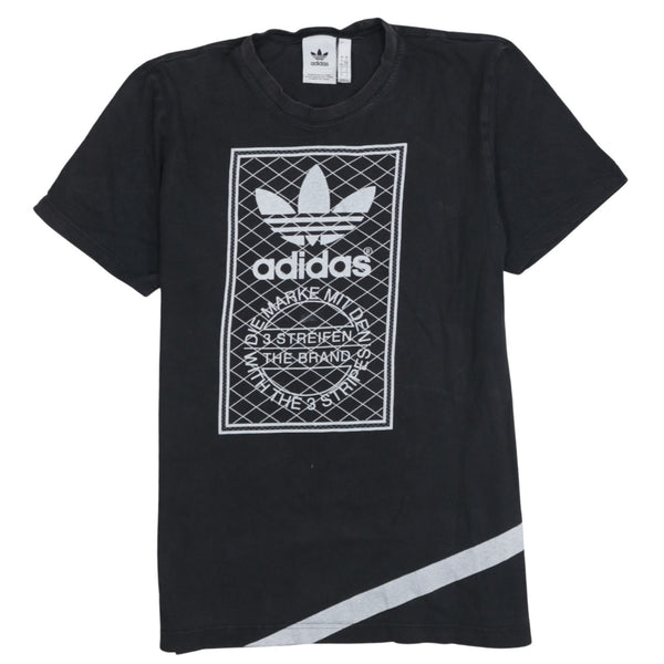 Adidas 90's Spellout Short Sleeves T Shirt Large Black