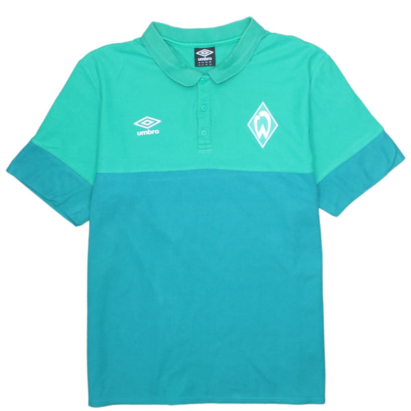 Umbro Vintage 90's Short Sleeve Polo XXLarge Green Cotton