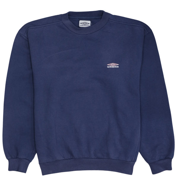 Umbro 90's Lightweight Crew Neck Sweatshirt Large Navy Blue