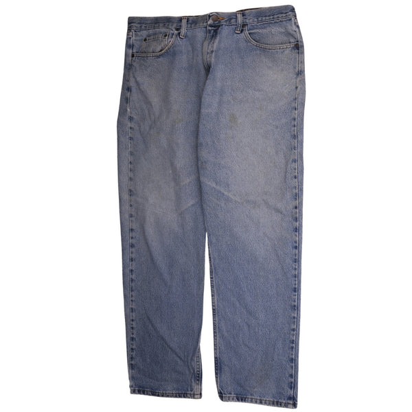 Wrangler Men's 90's Vintage Baggy Straight Leg Pants Size 38 Blue