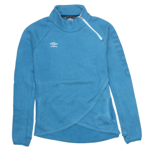 Vintage Umbro 90's Green Quarter Zip Lightweight Sweatshirt Women's XLarge