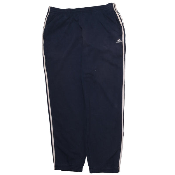 Adidas Vintage 90's Navy Joggers, Elastic Waist with Drawstrings, Men's 42