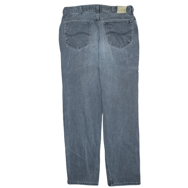 Lee 90's Lightwash Straight Leg Baggy Jeans / Pants 34 Black