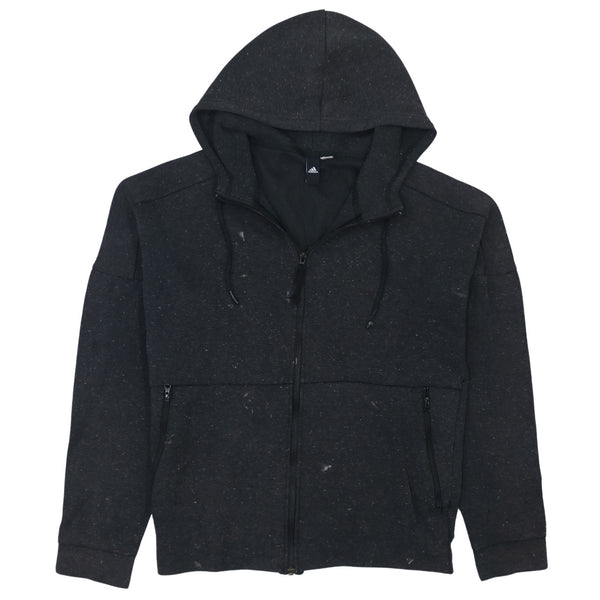 Adidas 90s Black XLarge Sportswear Hoodie Full Zip Up