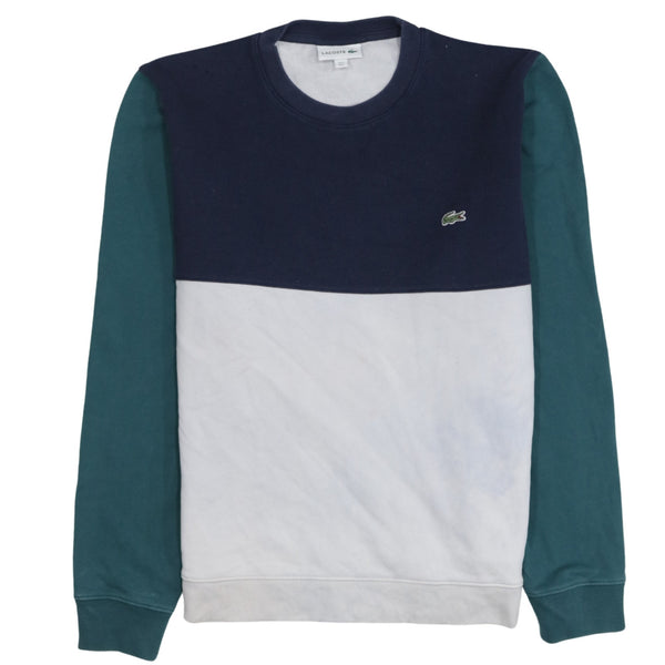 Lacoste 90's Lightweight Crew Neck Sweatshirt Large Navy Blue