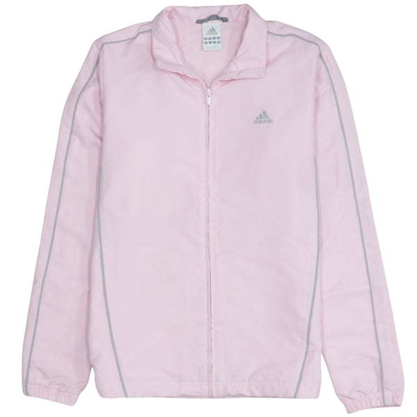 Adidas 90's Lightweight Full Zip Up Sweatshirt Medium Pink