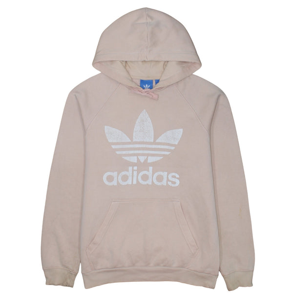 Adidas 90's Spellout Pullover Hoodie Medium Pink