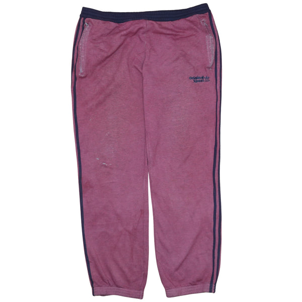 Adidas Men's Pink 90s Vintage Tracksuit Pants Size 42 Cotton Comfort Mode