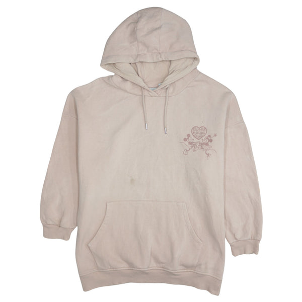Disney 90's Mickey & Minnie Mouse Pullover Hoodie XSmall Pink