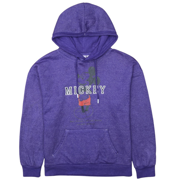 Vintage Disney 90's Mickey Mouse Small Hoodie Purple Pullover
