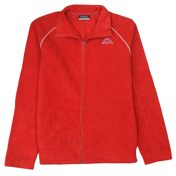 Kappa 90's Hiking Warm Full Zip Up Fleece Jumper XLarge Red