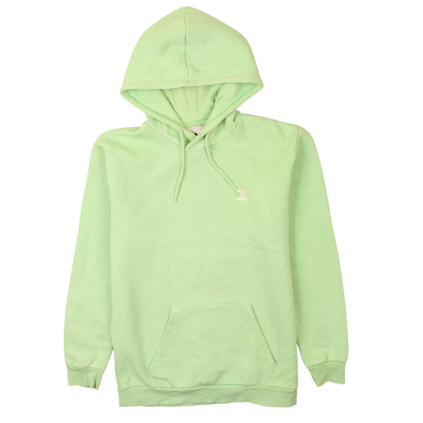 Adidas Vintage 90s Green Pullover Hoodie Med Drawstring Pockets Style