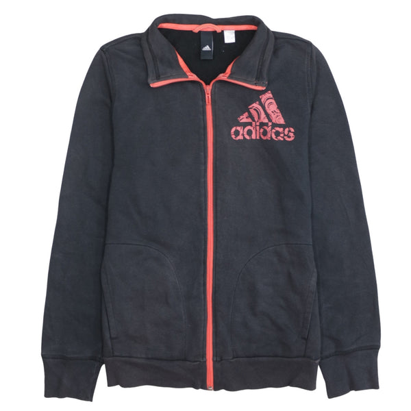 Adidas 90's Lightweight Full Zip Up Sweatshirt XSmall  Black