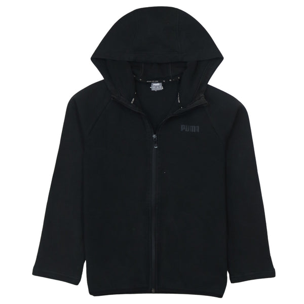 Puma 90's Lightweight Full Zip Up Hoodie Large Black