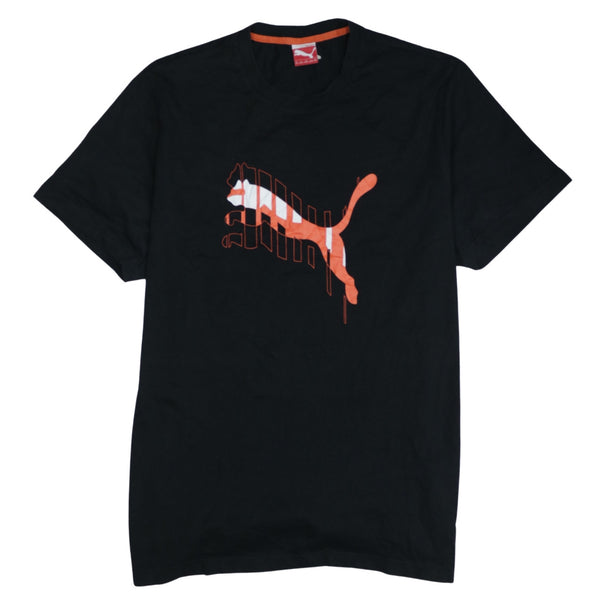 Puma Black Vintage 90's Spellout T-Shirt XXL Short Sleeves