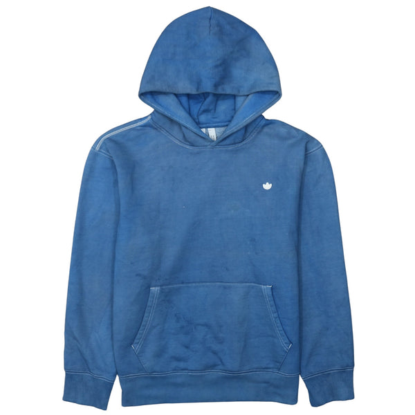 Adidas 90's Drawstring Pockets Pullover Hoodie Medium Blue