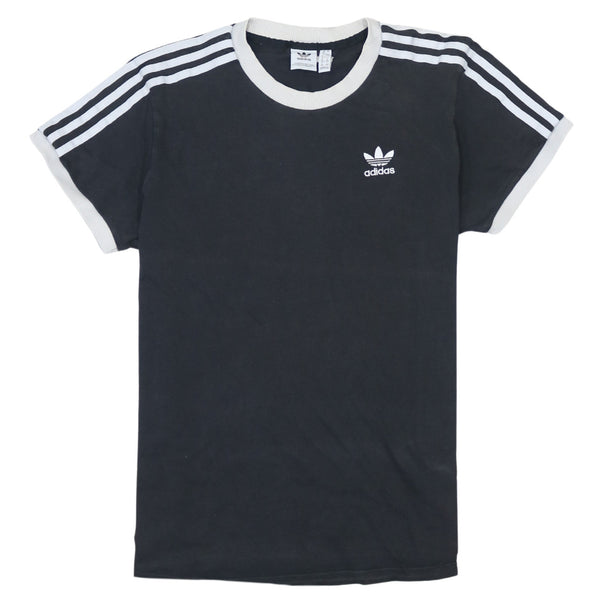 Adidas 90s Vintage Black Crew Neck Short Sleeves Large T-Shirt Cotton