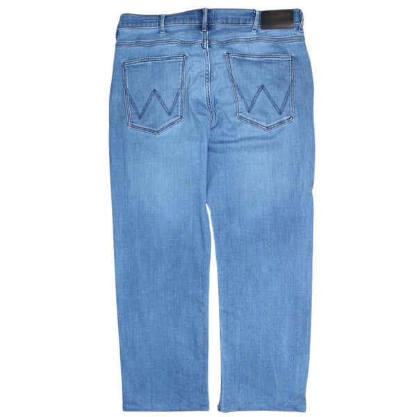 Wrangler 90's Lightwash Straight Leg Baggy Jeans 34 Blue