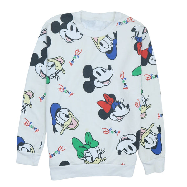 Vintage 90's Disney Crew Neck Sweatshirt Large Mickey & Minnie Mouse