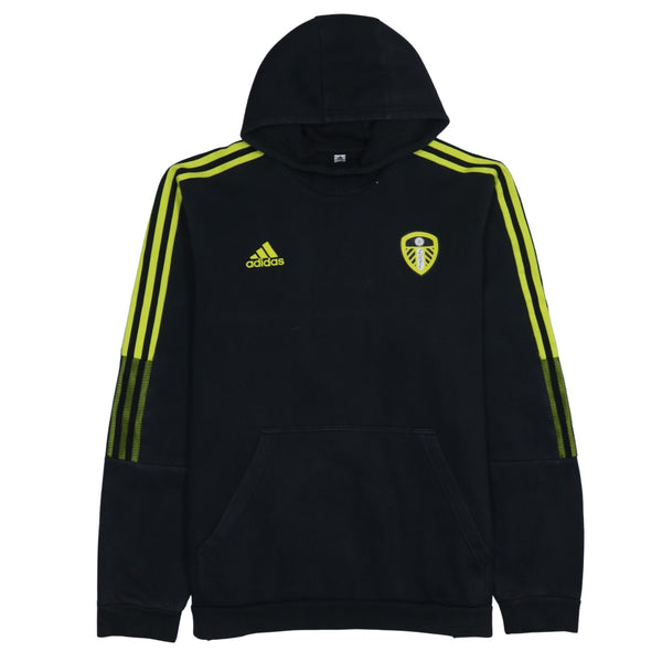 Adidas 90's Striped Sleeve Pullover Hoodie XLarge Black