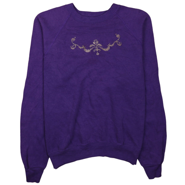 Lee 90's Vintage Heavyweight Crew Neck Sweatshirt Large Purple