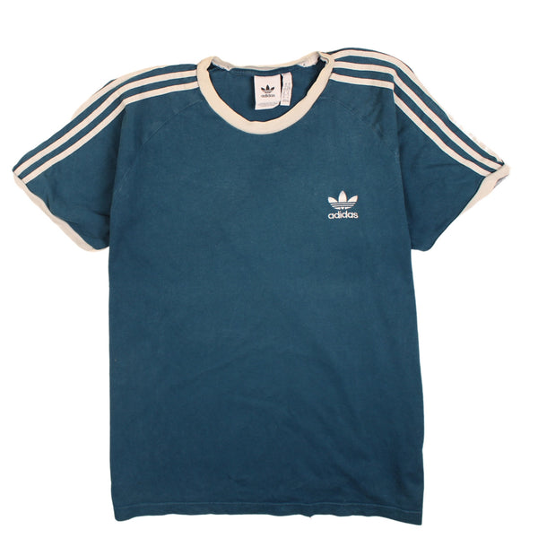 Adidas 90's Short Sleeves Crew Neck T Shirt XLarge Turquoise Blue Green