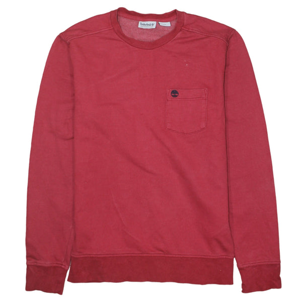 Timberland 90's Lightweight Crew Neck Sweatshirt Small Red