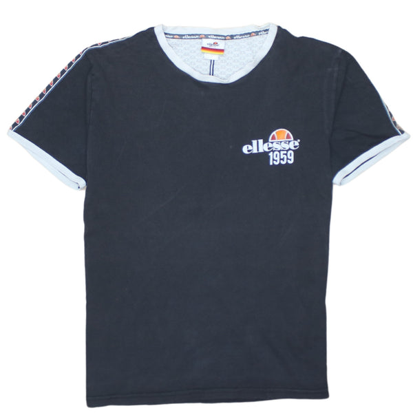 Ellesse 90's Short Sleeves Crew Neck T Shirt Medium Black